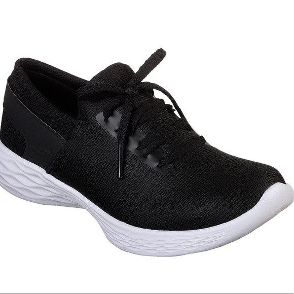 you by skechers walk black